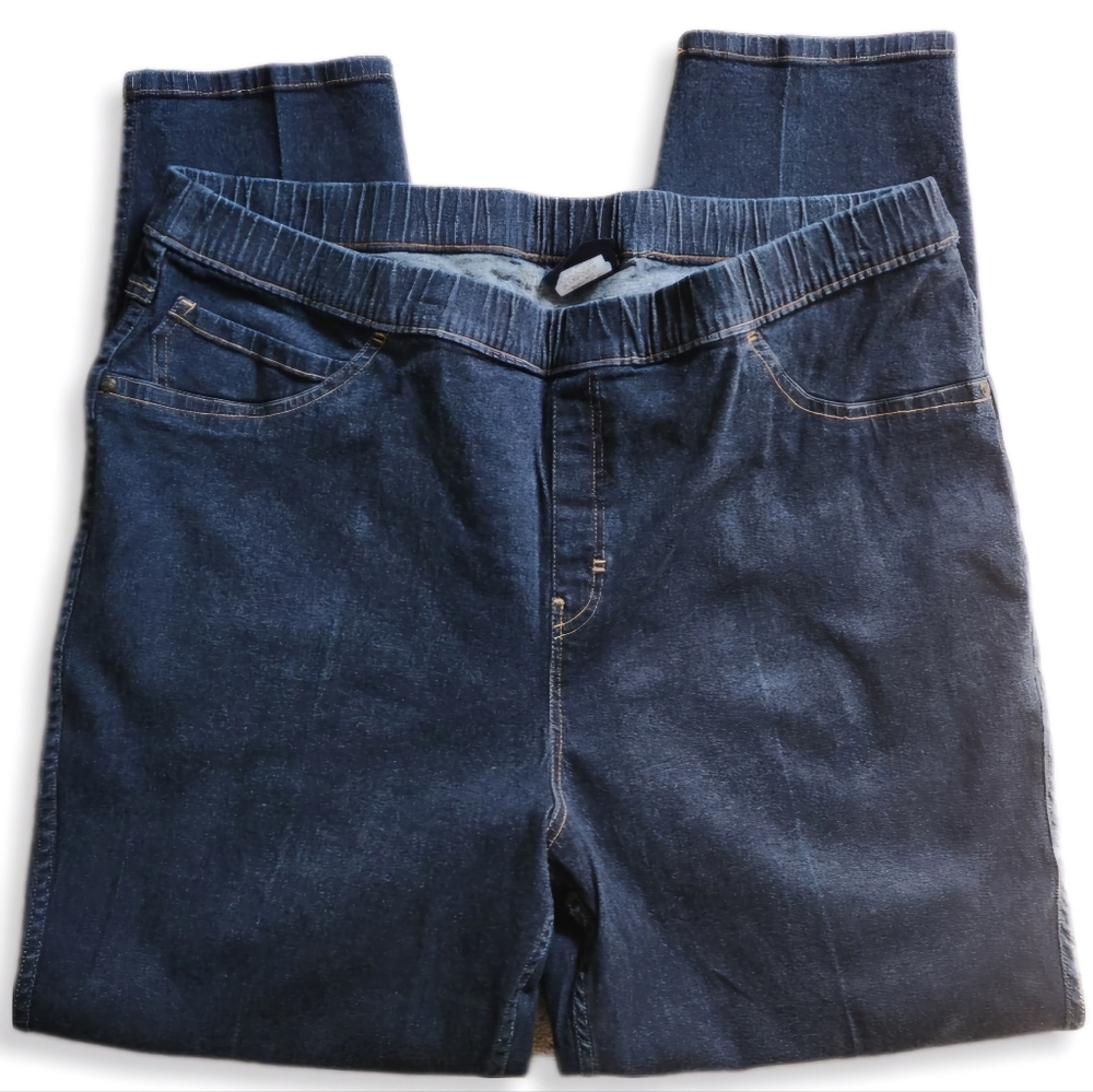 Kato Denim Pull on Skinny Jeans blue 18/20 EUC